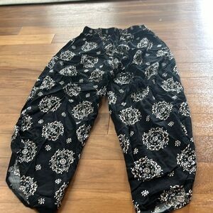 Flowy Beach Pants! Cute Print! Size S!